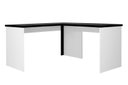 Ver imagem 4 de Mesa de Escritório de Canto 140x100x45 Cm Casavezi Branco com Preto