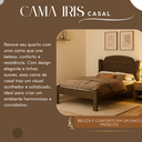 Ver imagem 4 de Cama de Casal em Madeira Mdf Iris Reforçada Estilo Moderno para Quarto Tradicional:castanho
