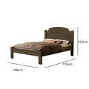 Ver imagem 2 de Cama de Casal em Madeira Mdf Iris Reforçada Estilo Moderno para Quarto Tradicional:castanho