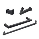 Ver imagem 1 de Kit de Acessórios para Banheiro com 4 Peças em Aço Inox Black Matte Preto Fosco
