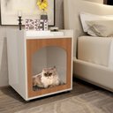 Ver imagem 1 de Mesa de Cabeceira Pet Martinez Off White Freijo