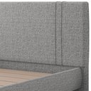 Ver imagem 6 de Cama Queen Flutuante com Cabeceira 160cm Astra S04 Linho Cinza - Lyam Decor