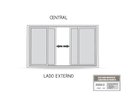 Ver imagem 2 de Janela de Aço Veneziana de Correr Central Flex 4 Folhas Móveis e 2 Fixas com Fecho Embutido em Alumí