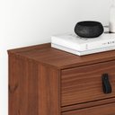 Ver imagem 6 de Sapateira Madeira Vertical Organizadora 2 Portas 1 Gaveta Mikka Castanho Idimex