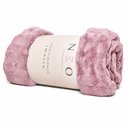 Ver imagem 3 de Cobertor Manta Solteiro Peseira para Cama Sofá Antialérgica Neo Bubbles Rosé 1,50x2,00m - Camesa