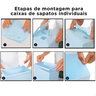 Kit 4 Caixa Organizadora Sapato Tenis Sapateira Empilhavel G - 6