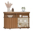 Ver imagem 2 de Buffet Magnum C/tampo 50mm 1 Porta de Correr Cinamomo Off White Flex - Artely