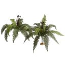 Ver imagem 4 de 2 Plantas Artificiais Folhagens Decorativas para Jardim Vertical