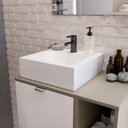 Ver imagem 4 de Gabinete para Banheiro com Cuba Nordic 58cm Argento/branco Móveis Bosi