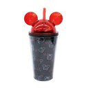 Ver imagem 2 de Copo Preto Canudo e Orelhas Mickey & Minnie Tsum Tsum 450 Ml