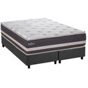Ver imagem 1 de Conjunto Box Queen: Colchão Espuma Herval Ag65 Belfort + Base Crc Suede Gray (158x198)