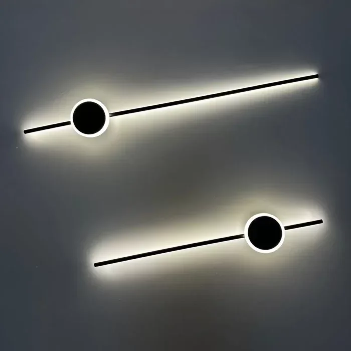 Arandela Led Katana 3000k 18w 60cm Preta Hevvy - 3