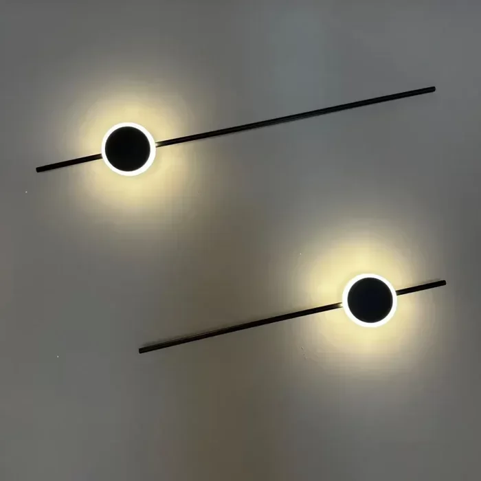 Ver imagem 2 de Arandela Led Katana 3000k 18w 60cm Preta Hevvy