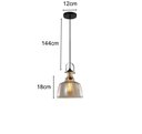 Ver imagem 2 de Pendente Ágata Vidro Âmbar Retro Lustre Rustico Moderno Iluminação