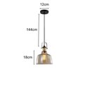 Ver imagem 2 de Pendente Ágata Vidro Âmbar Retro Lustre Rustico Moderno Iluminação