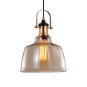 Ver imagem 3 de Pendente Ágata Vidro Âmbar Retro Lustre Rustico Moderno Iluminação