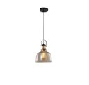 Ver imagem 1 de Pendente Ágata Vidro Âmbar Retro Lustre Rustico Moderno Iluminação
