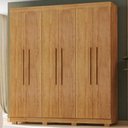 Ver imagem 2 de Guarda Roupa Casal 6 Portas 4 Gavetas 201 cm Porto Bello Cedro Rudk
