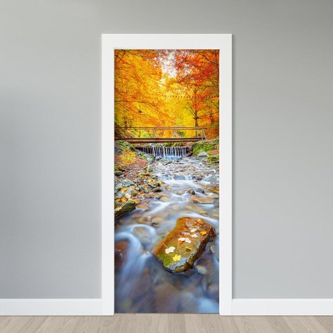 Adesivo Porta - Corredeira 1 - P - 73x213 Cm