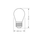 Ver imagem 2 de Lâmpada Incandescente Taschibra PS45 para Fogão e Geladeira 40W E27 2700K Luz Amarela 220V