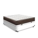 Ver imagem 2 de Cama Box Baú Casal Branco Colchão Iso 150 D45 - Ortobom
