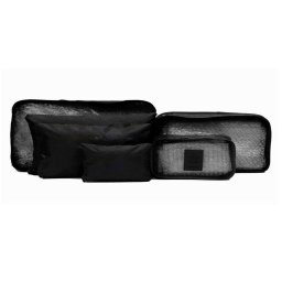 Organizador de Mala - 6 Peças Necessaire Viagem Bolsa Saco:preto - 1