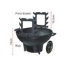 Fogareiro/churrasqueira Gengiskan Completo - Diametro 31cm - 2