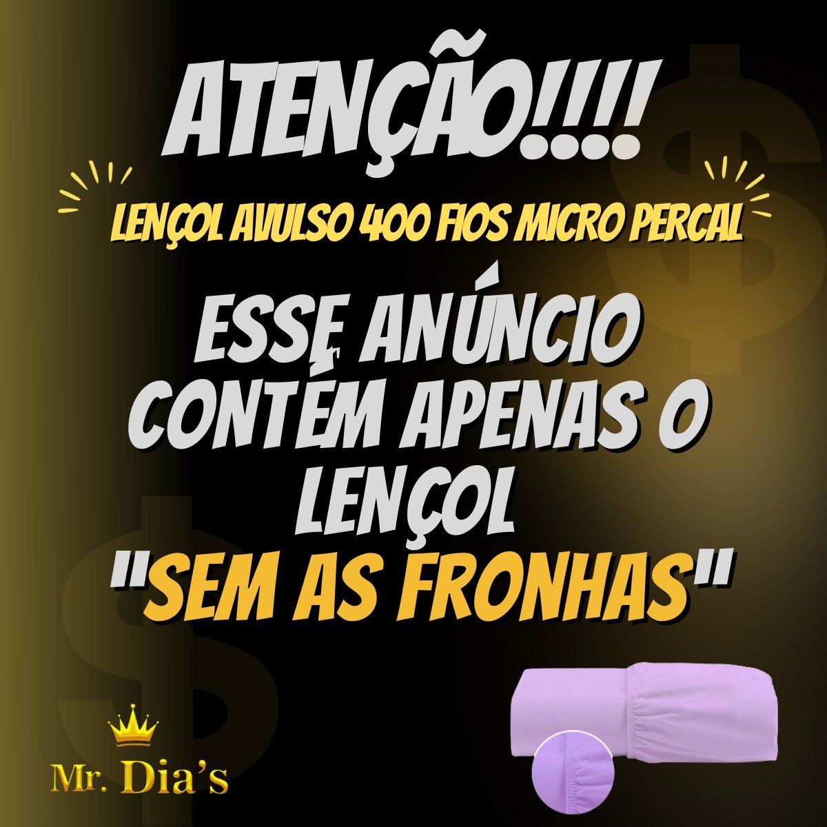 Lençol Avulso Solteiro 400 Fios Percal Poliéster Liso Toque Macio com Elástico Branco - 3