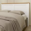 Ver imagem 2 de Cabeceira de Madeira Maciça para Cama Queen Mazzaro F06 Branco Freijó - Lyam Decor