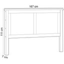 Ver imagem 4 de Cabeceira de Madeira Maciça para Cama Queen Mazzaro F06 Branco Freijó - Lyam Decor
