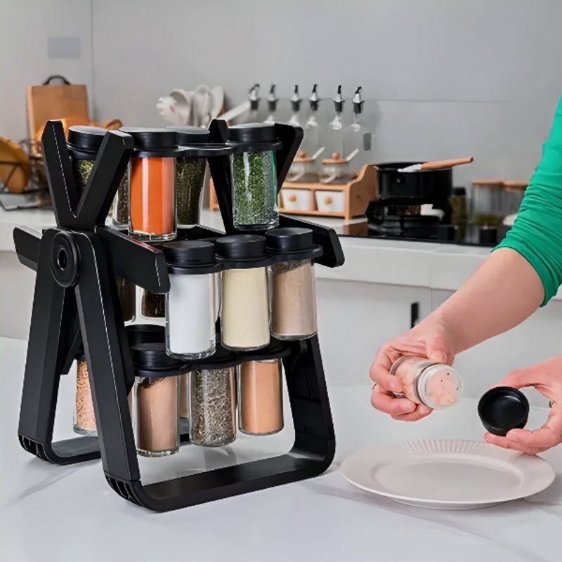 Porta Tempero Condimento Roda Gigante - 18 em 1 - 3