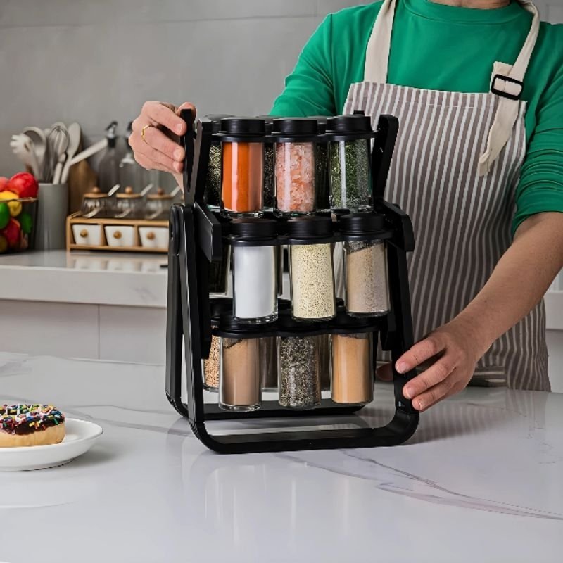 Porta Tempero Condimento Roda Gigante - 18 em 1 - 4