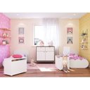 Ver imagem 1 de Quarto Infantil Para Irmãs com 2 Mini Camas, 2 Baús e Cômoda Doce Sonho Espresso Móveis