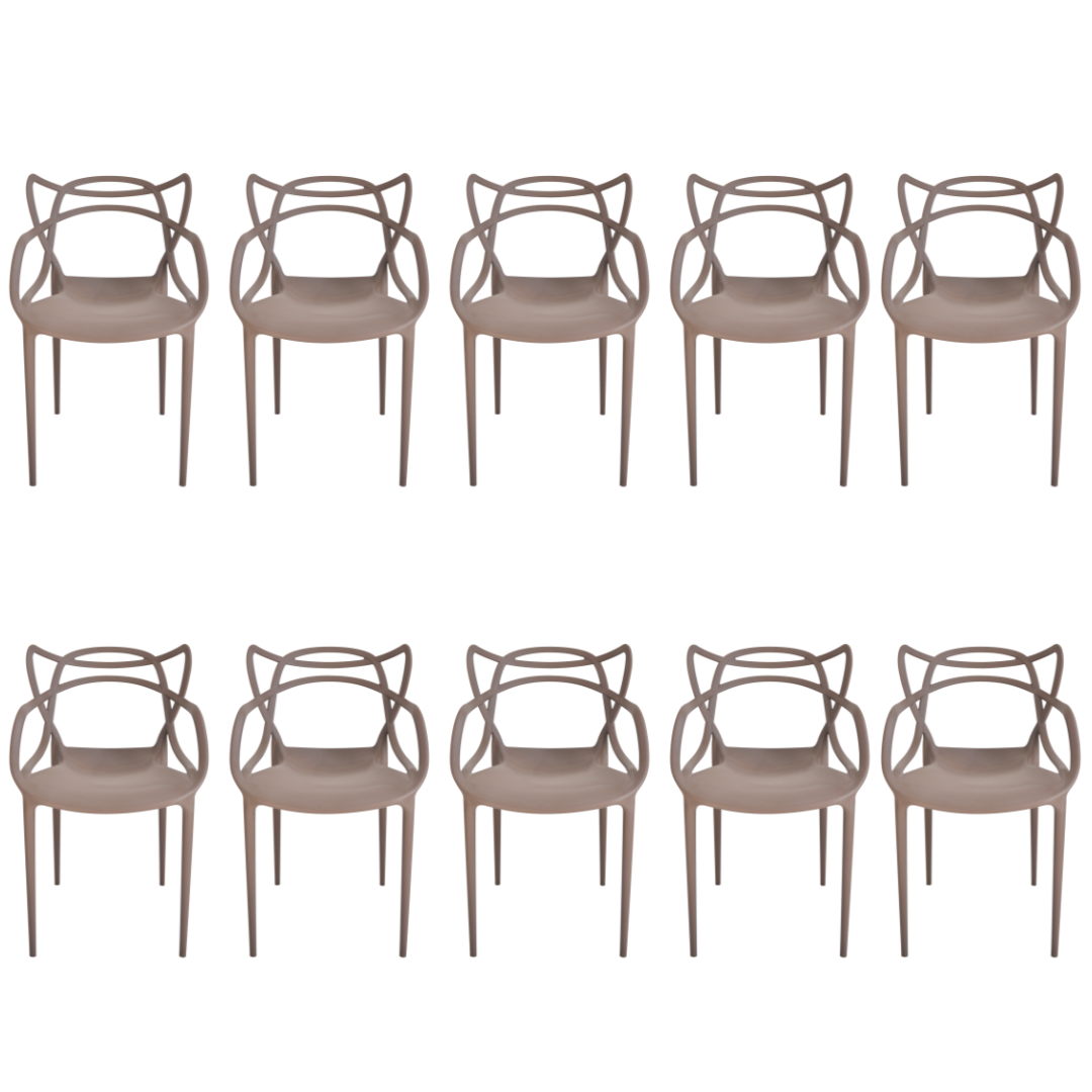 Cadeira Allegra Fendi Top Chairs - kit com 10
