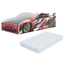 Ver imagem 1 de Cama Carro 100% MDF Infantil Montessoriana com Colchão Incluso Multimóveis MP4323