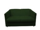 Ver imagem 2 de Kit Namoradeira + 2 Poltronas Decorativa Biane Suede Verde Pés Cromado Mz Decor