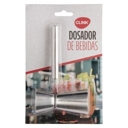 Dosador Duplo Inox 25ml/50ml Medidor Bebidas Drinks Com Cabo - 3 Dosador Duplo Inox 25ml/50ml Medidor Bebidas Drinks Com Cabo - 3