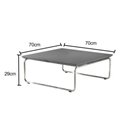 Ver imagem 3 de Conjunto Mesa de Centro Kairos Base Cromada LarFlex:Castanho