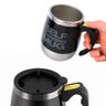 Caneca 400ml Elétrica Preto Mixer Magnético Stirring Mug Recarregável para Café Chá e Leite - 3