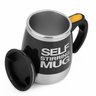 Caneca 400ml Elétrica Preto Mixer Magnético Stirring Mug Recarregável para Café Chá e Leite - 1