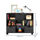 Ver imagem 3 de Nicho Organizador Preto com 3 Gavetas Pretas 1478 Qmovi