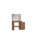 Ver imagem 2 de Penteadeira Camarim com Espelho 4 Gavetas 3 Nichos