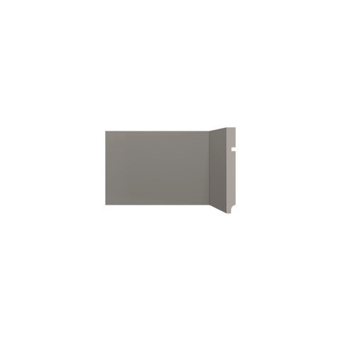 Rodapé 496 Cinza Titanium de Poliestireno com 15cm de Santa Luzia
