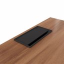 Ver mais imagens de Plataforma Trabalho Individual com Caixa de Tomadas F5 Office 135cm Industrial Nogal e Preto Marrom