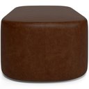 Ver imagem 7 de Kit 02 Puffs Decorativos Orgânicos para Living Quarto 195cm Doha W01 Couríssimo Marrom - Lyam Decor