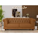 Ver imagem 2 de Sofá Living 3 Lugares 220cm Apso Courino Caramelo - Sallar Home