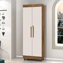 Ver imagem 3 de Armário Multiuso 2 Portas com Chaves Texas Jequitiba /off White