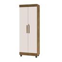 Ver imagem 2 de Armário Multiuso 2 Portas com Chaves Texas Jequitiba /off White