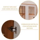 Ver imagem 6 de Cozinha Modulada 9PEÇAS Brilhante 1 Cristaleira 3 Balcões 4 Armários Aéreo 1 Torre Cinamomo/Offwhite