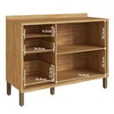 Ver imagem 3 de Balcão de Cozinha 120 Cm Syrah 2 Portas 3 Gavetas 100% Mdf Amêndoa/chumbo - Rio Doce